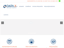 Tablet Screenshot of clinicadatax.com.br